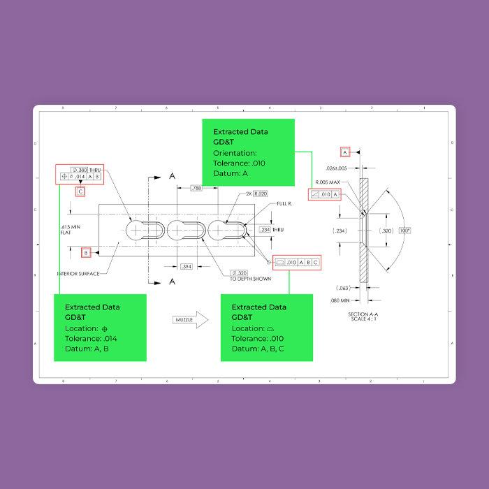 Feature Extraction AI For Engineering Drawings